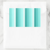 Sticker Rectangulaire Bandes d'ombre turquoise (Sac)
