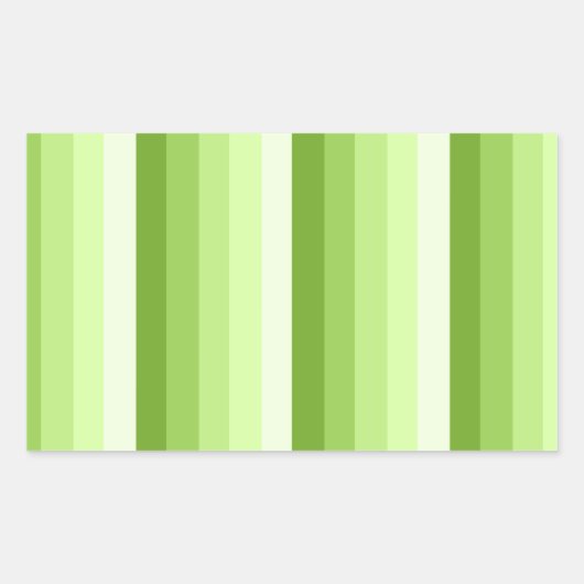 Sticker Rectangulaire Bandes d'ombre vert citron (Devant)