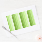 Sticker Rectangulaire Bandes d'ombre vert citron (Enveloppe)