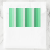 Sticker Rectangulaire Bandes d'ombre vertes (Sac)