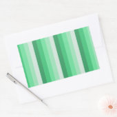 Sticker Rectangulaire Bandes d'ombre vertes (Enveloppe)