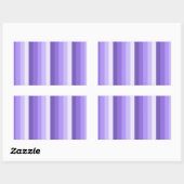 Sticker Rectangulaire Bandes d'ombre violette (Feuille)