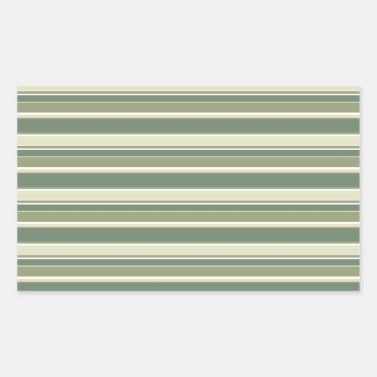 Sticker Rectangulaire Bandes vert olive (Devant)