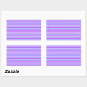 Sticker Rectangulaire Bandes violettes (Feuille)