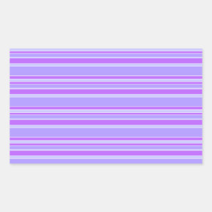 Sticker Rectangulaire Bandes violettes