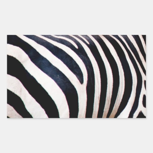 Sticker Rectangulaire Bandes zèbres (Devant)