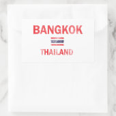 Sticker Rectangulaire Bangkok Thaïlande (Sac)
