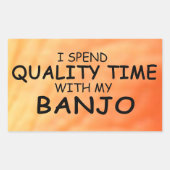 Sticker rectangulaire Banjo Time Quality (Devant)