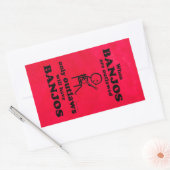 Sticker Rectangulaire Banjos interdit l'autocollant rectangulaire (Enveloppe)