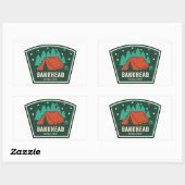 Sticker Rectangulaire Bankhead National Forest Camping (Feuille)