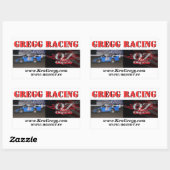 Sticker Rectangulaire Bannière adhésive (Feuille)