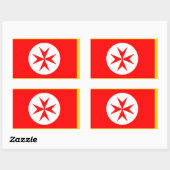 Sticker Rectangulaire Bannière de la Marine Médicis de Toscane (Feuille)