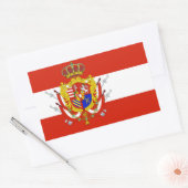 Sticker Rectangulaire Bannière rouge blanc Grand-Duché de Toscane (Enveloppe)