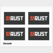 Sticker Rectangulaire Bannière RUST (Feuille)