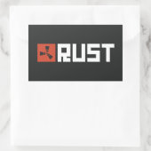 Sticker Rectangulaire Bannière RUST (Sac)