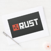 Sticker Rectangulaire Bannière RUST (Enveloppe)