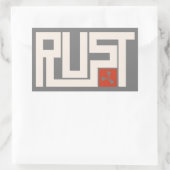 Sticker Rectangulaire Bannière RUST CRWaG (Sac)