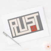 Sticker Rectangulaire Bannière RUST CRWaG (Enveloppe)