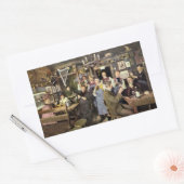 Sticker Rectangulaire Bar à l'ancienne avec des gens qui célèbrent, une (Enveloppe)