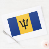 STICKER RECTANGULAIRE BARBADOS (Enveloppe)