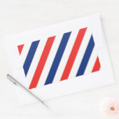 Sticker Rectangulaire Barber Stripes (Enveloppe)