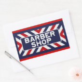 Sticker Rectangulaire Barbershop (Enveloppe)