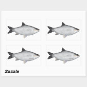 Sticker Rectangulaire Barbue à olives (Feuille)