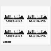 Sticker Rectangulaire Barcelone (Feuille)