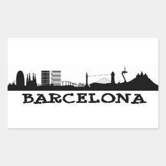 Sticker Rectangulaire Barcelone