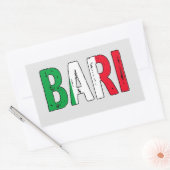 Sticker Rectangulaire Bari Italie (Enveloppe)