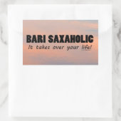 Sticker rectangulaire Bari Saxaholic Life (Sac)