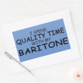 Sticker rectangulaire Baritone Time Quality (Enveloppe)