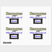 Sticker Rectangulaire Baroque : Quand tu es hors de Monet ! (Feuille)