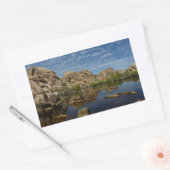 Sticker Rectangulaire Barrage de Barker, reflet à Joshua Tree I (Enveloppe)