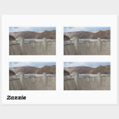 Sticker Rectangulaire Barrage Hoover (Feuille)