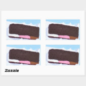 Sticker Rectangulaire Barre de glace (Feuille)