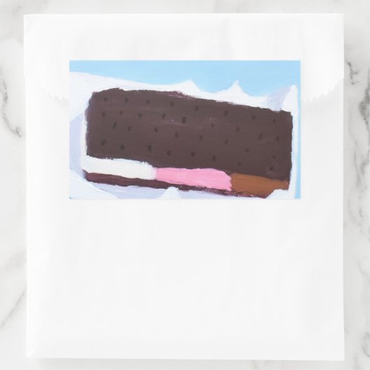 Sticker Rectangulaire Barre de glace (Sac)
