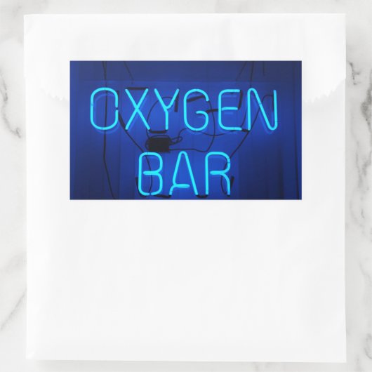 Sticker Rectangulaire Barre d'oxygène (Sac)