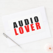 Sticker Rectangulaire Basculement audio (Enveloppe)
