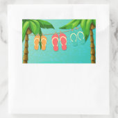 Sticker Rectangulaire Bascules électroniques tropicales (Sac)