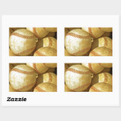 Sticker Rectangulaire Baseball (Feuille)