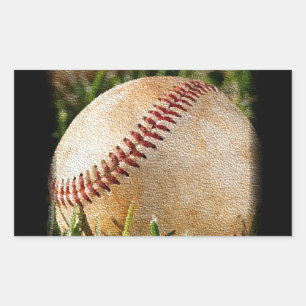 Sticker Rectangulaire Baseball