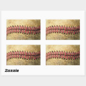 Sticker Rectangulaire Baseball vintage (Feuille)