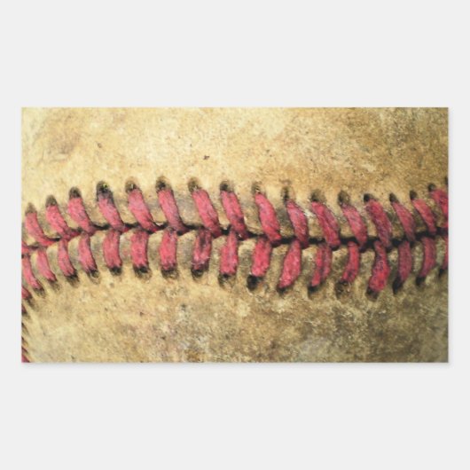 Sticker Rectangulaire Baseball vintage (Devant)