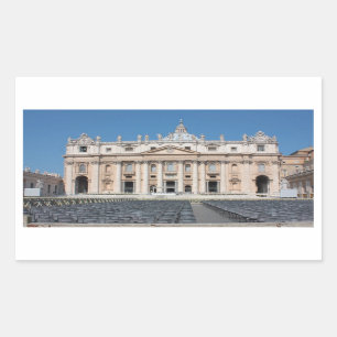 Sticker Rectangulaire Basilica di San Pietro, Ville du Vatican, Rome,