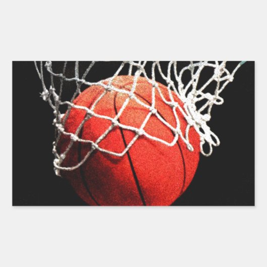 Sticker Rectangulaire Basket-ball (Devant)