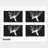Sticker Rectangulaire Basket-ball Black White Pop Art (Feuille)