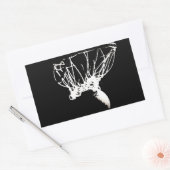 Sticker Rectangulaire Basket-ball Black White Pop Art (Enveloppe)