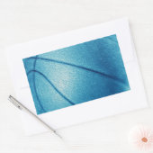 Sticker Rectangulaire Basket-ball Blue Pop Art (Enveloppe)