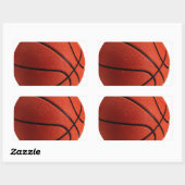 Sticker Rectangulaire Basket-ball tendance (Feuille)